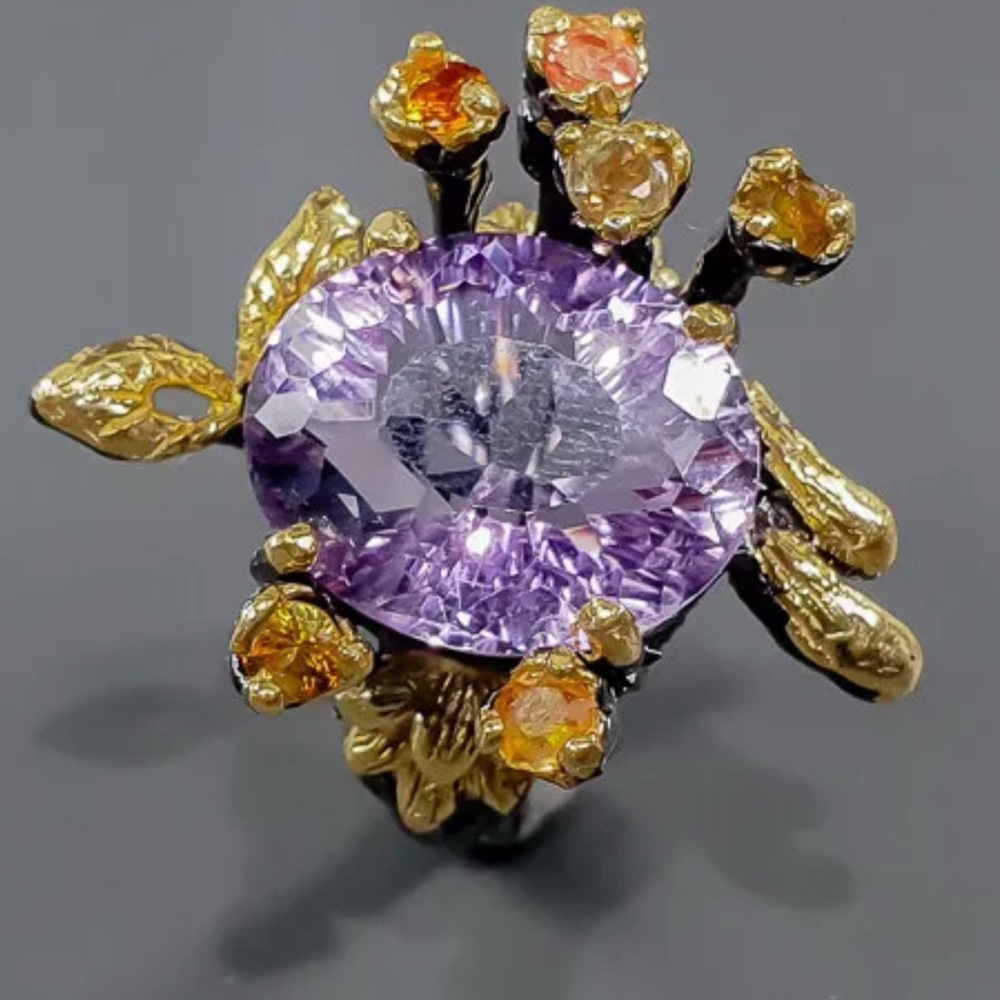 Gorgeous Genuine Amethyst Ring